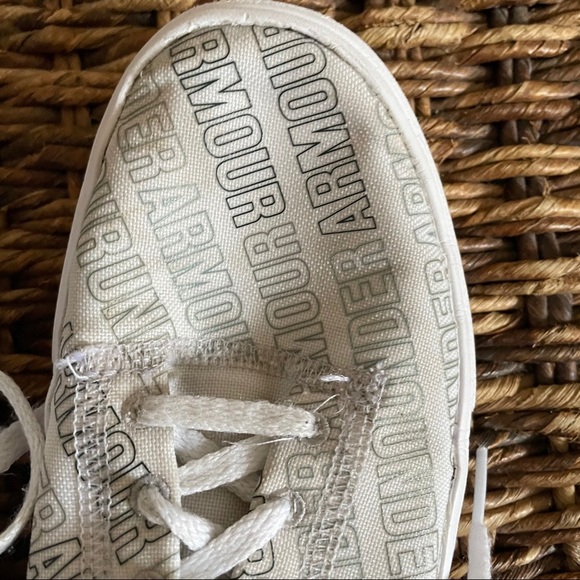 Under armour high tops youth 3.5 white/off white - Picture 6 of 8